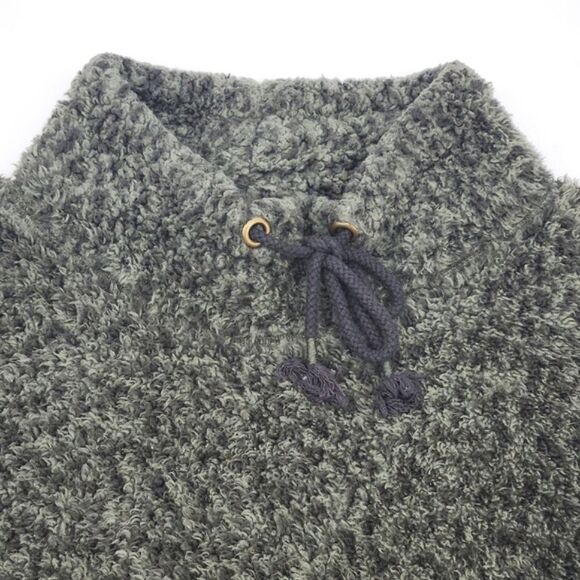 Maurices Fleece Topic Womens Extra Small XS Fleece Mock Neck Tie Fuzzy Cozycore - Picture 2 of 7